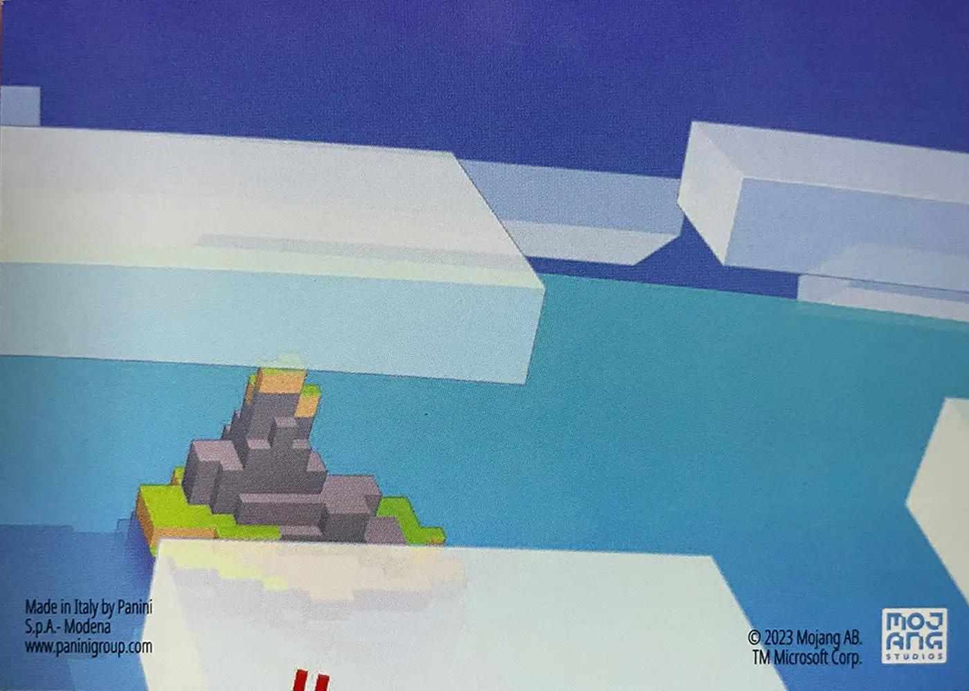 The frog eats the magma cube (Pixel) card back