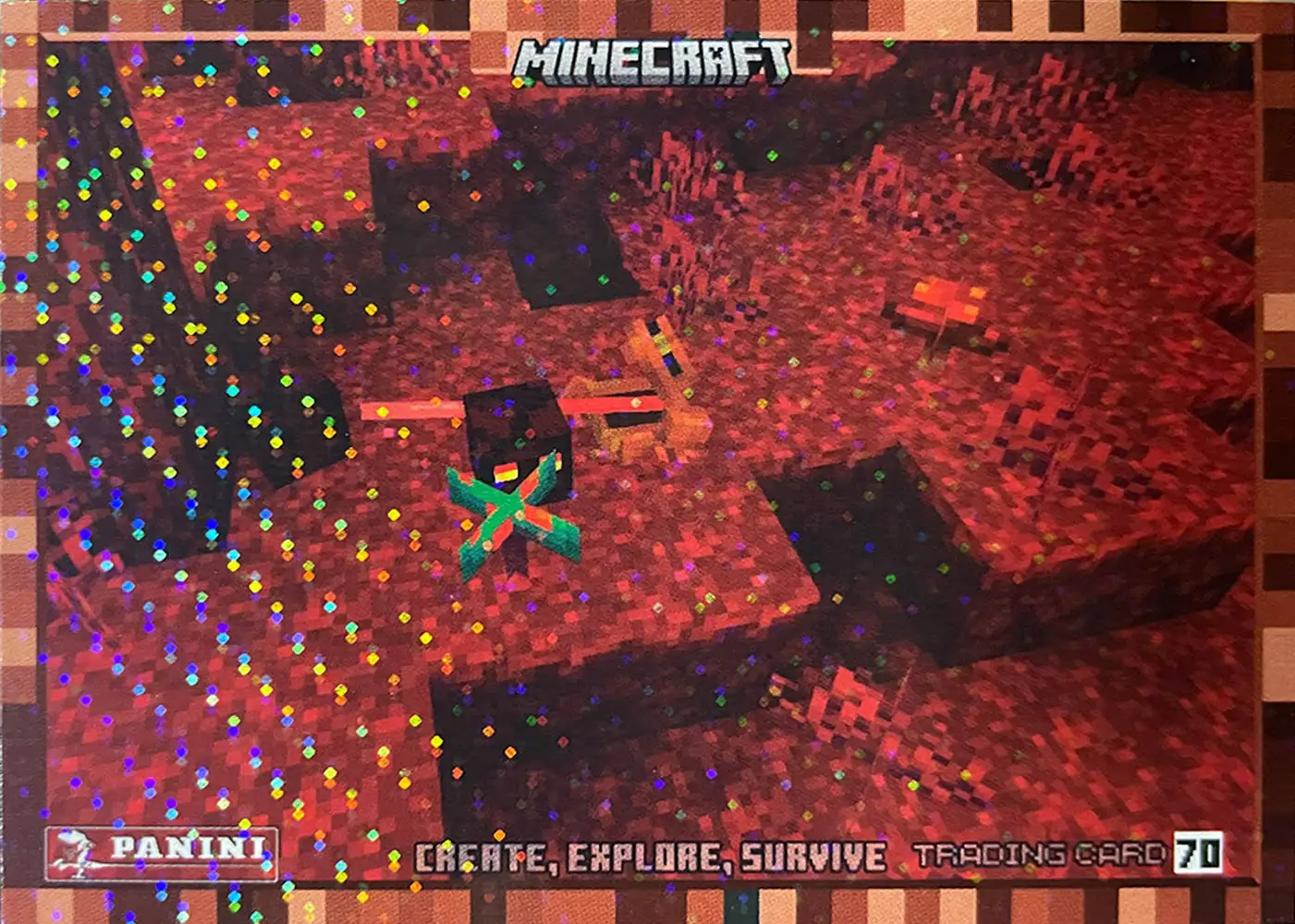 The frog eats the magma cube card front
