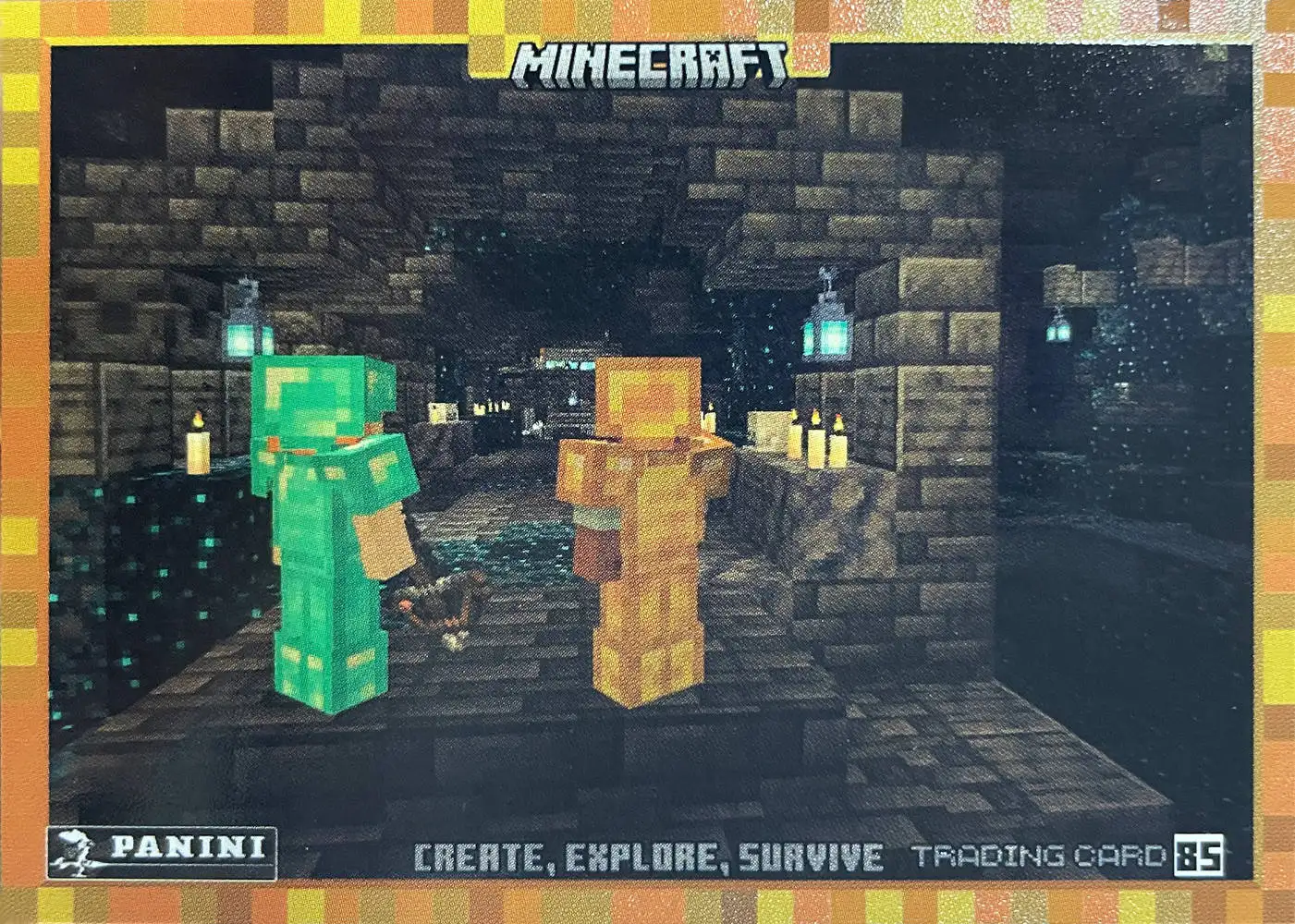 Two adventurers are exploring the city, searching for hidden treasures card front