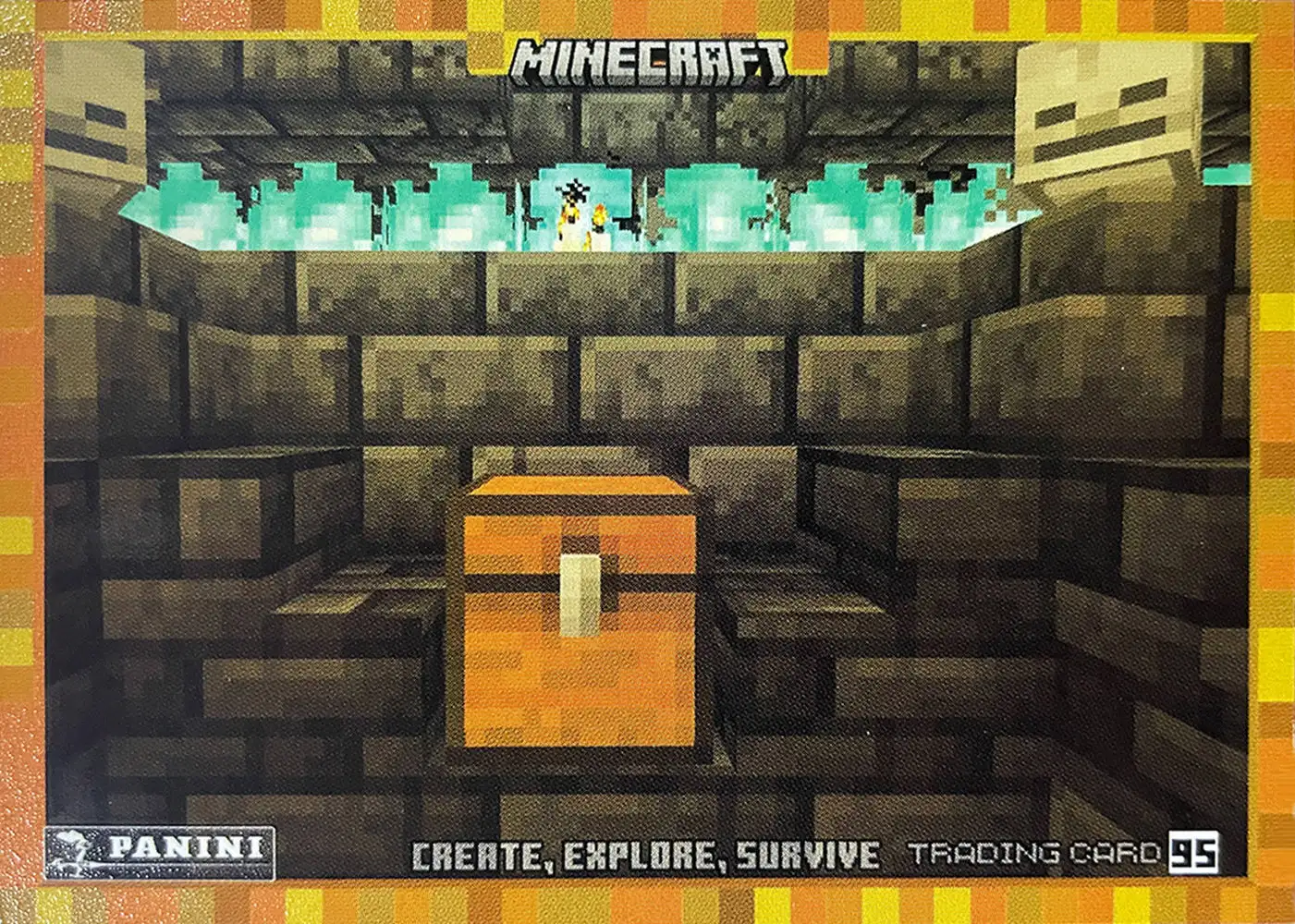 A chest full of treasures is at the centre of the altar card front