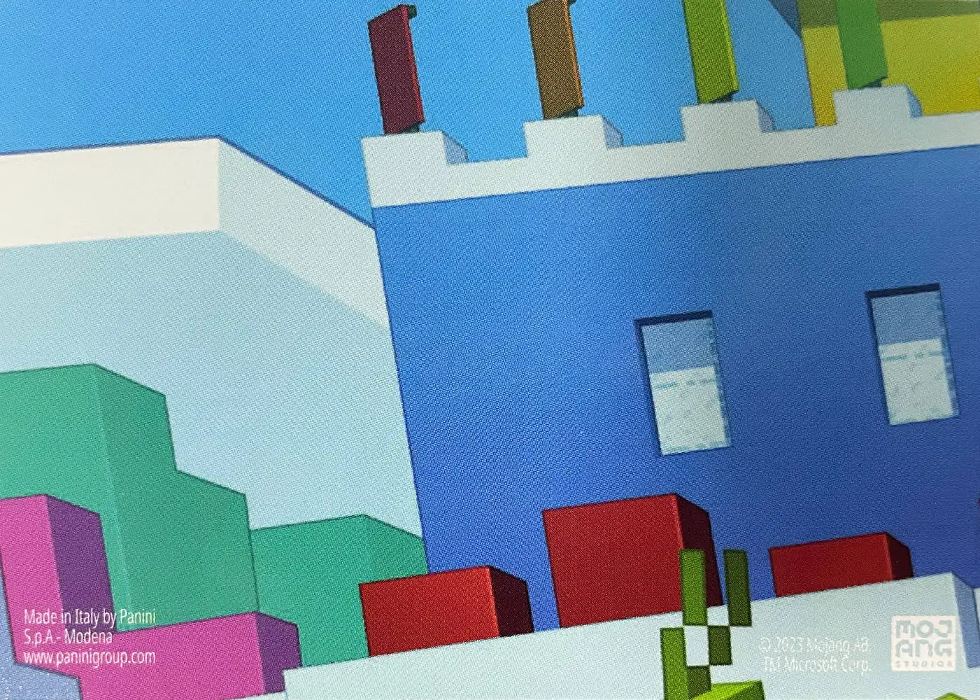 Alex uses the different colours to experiment with stained glass... (Pixel) card back