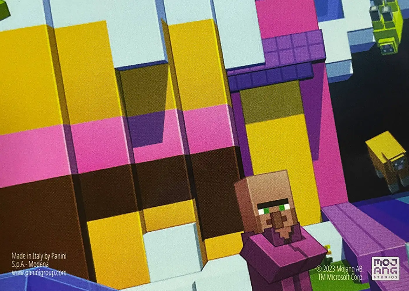 And why not build a beautiful rainbow house, while she's at it! (Pixel) card back
