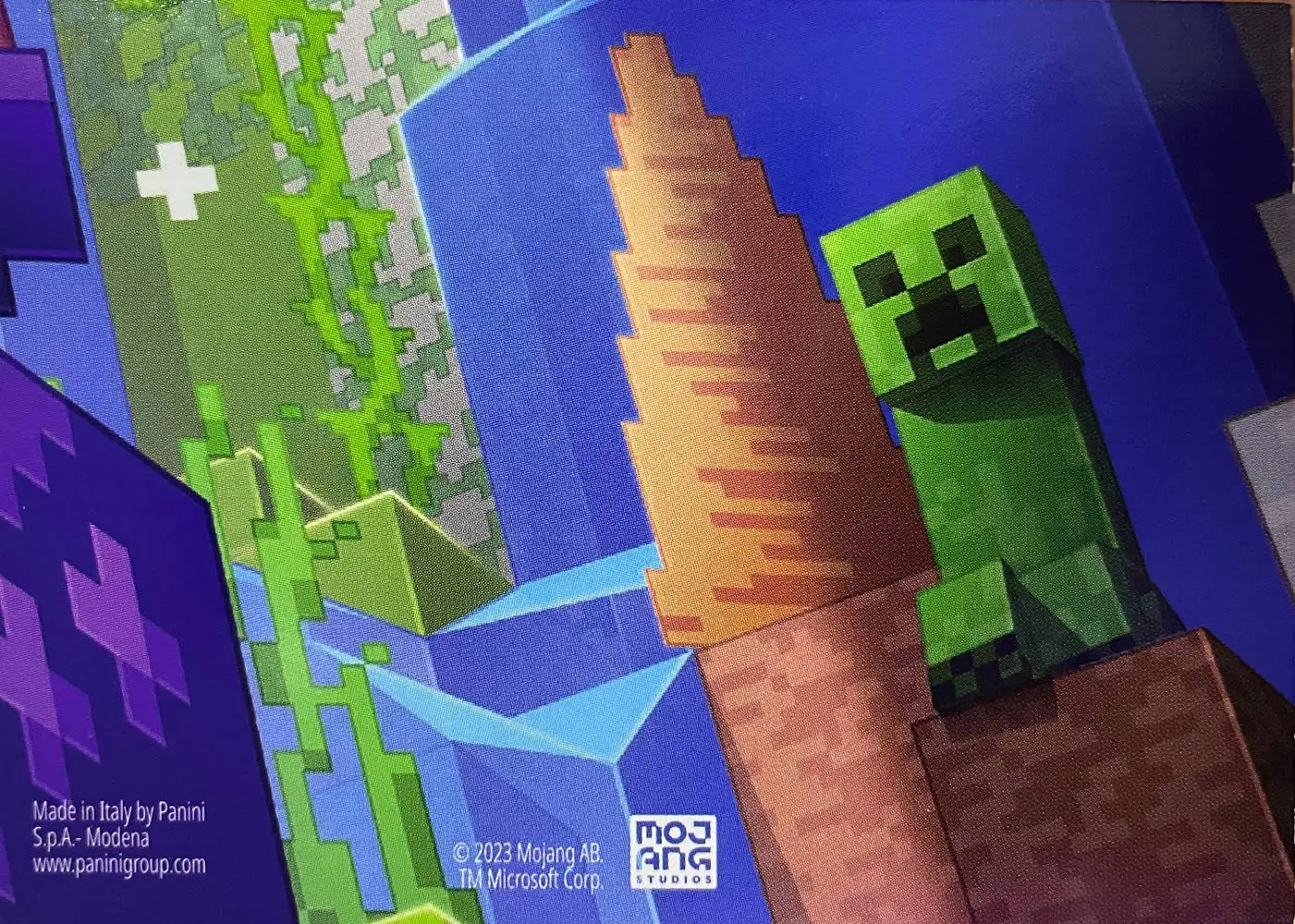 But it's still not safe... skeletons can still hit Steve with their bows (Pixel) card back