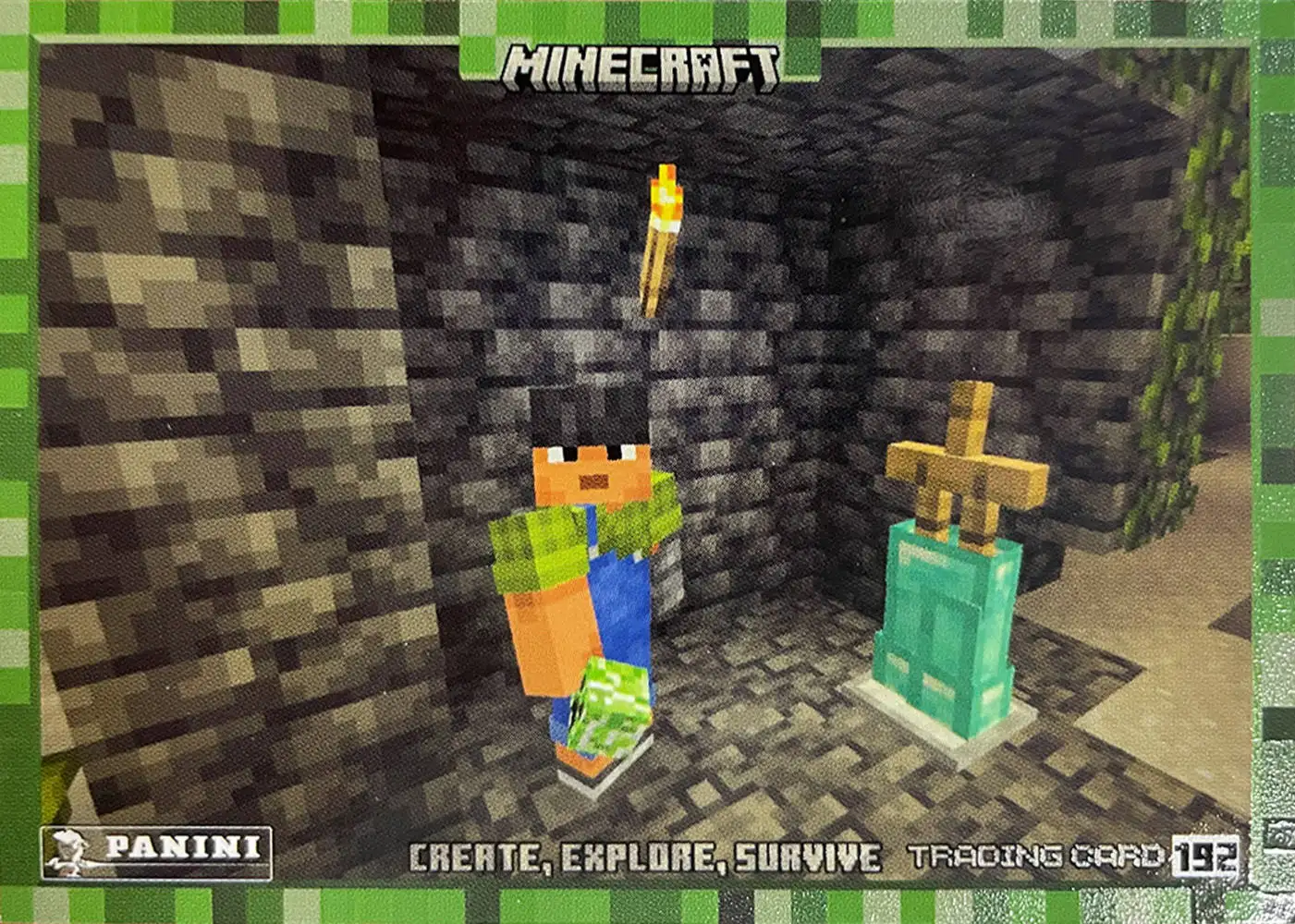 Sunny has devised a trap to scare the creeper: he put a dummy in his own place card front