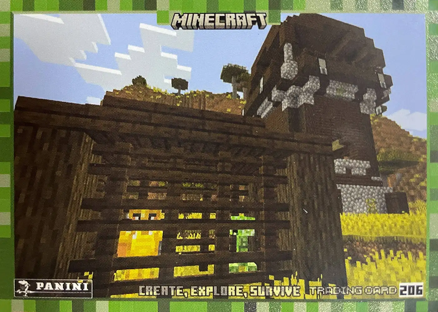 The creeper and Sunny are held captive by the pillagers card front