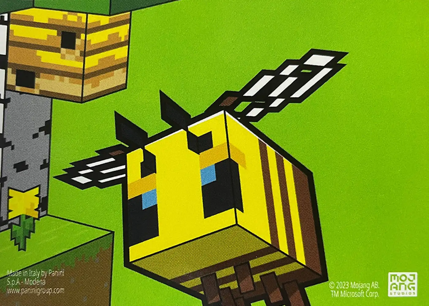 Enderman and bees (Rainbow Metal) card back