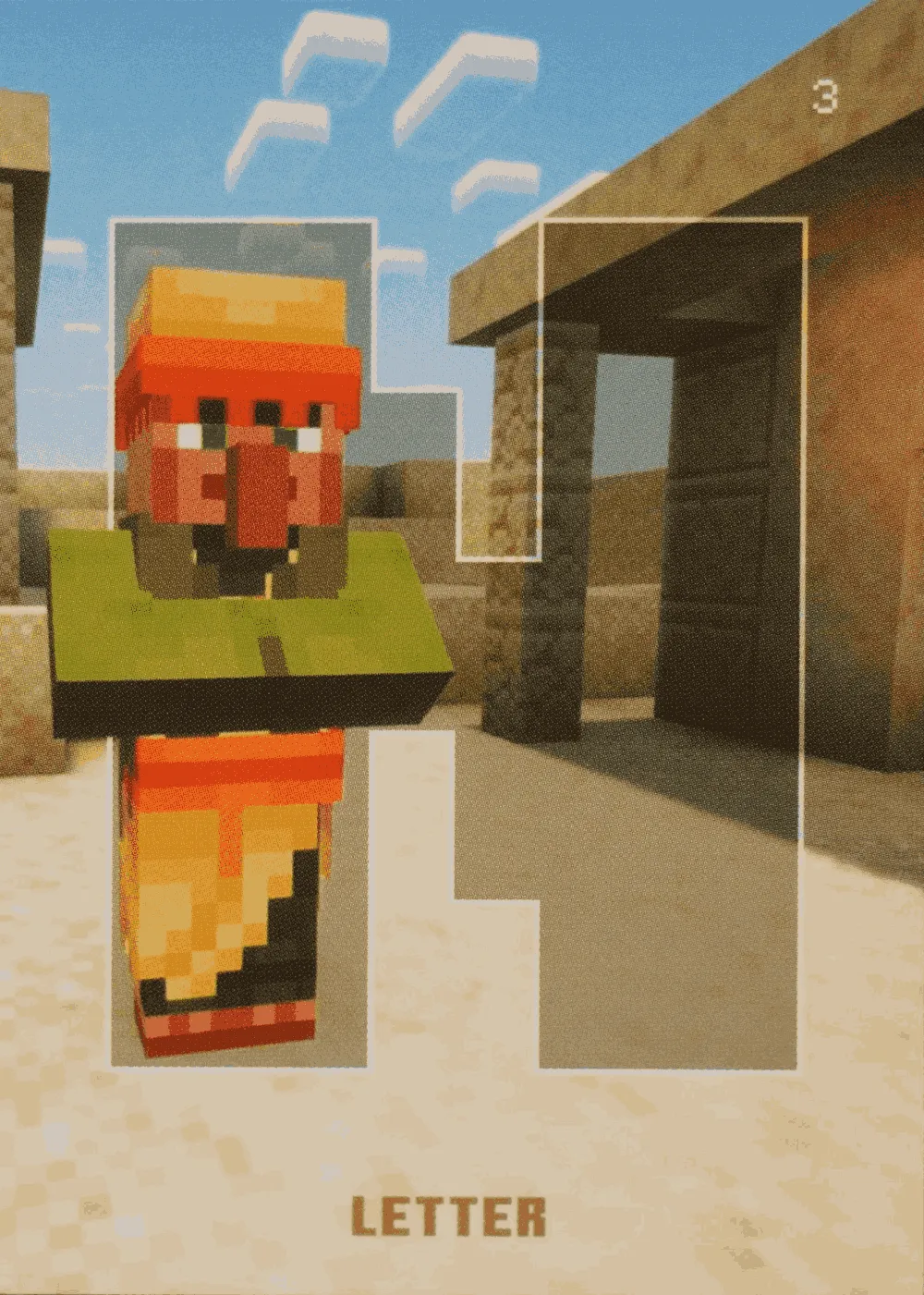 N Nether Portal, Nitwit, Noor, Nautilus Shell, Name Tag, Netherite Brick card front