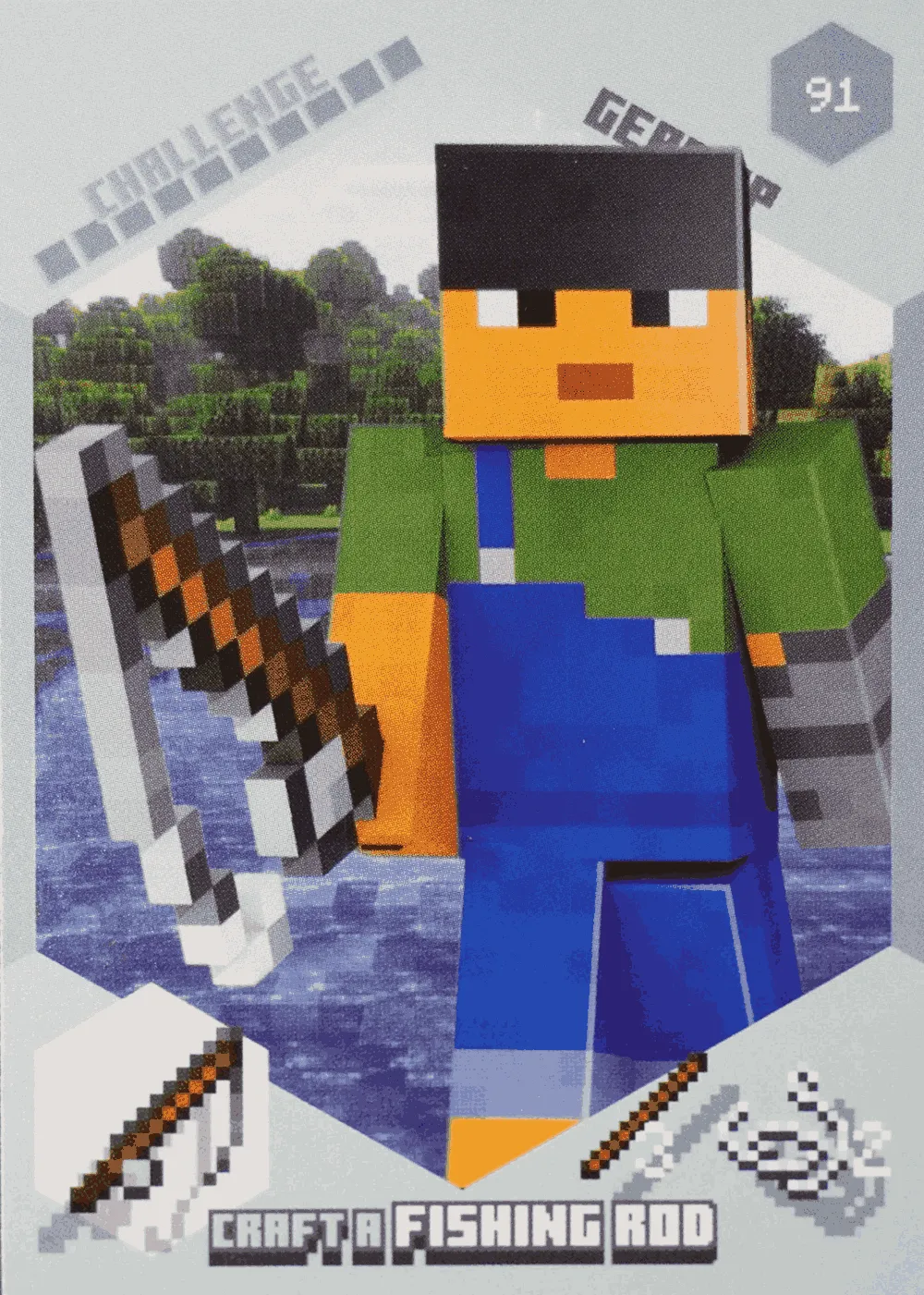 Craft a Fishing Rod card front