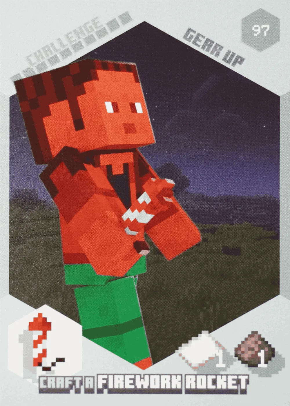 Craft a Firework Rocket card front