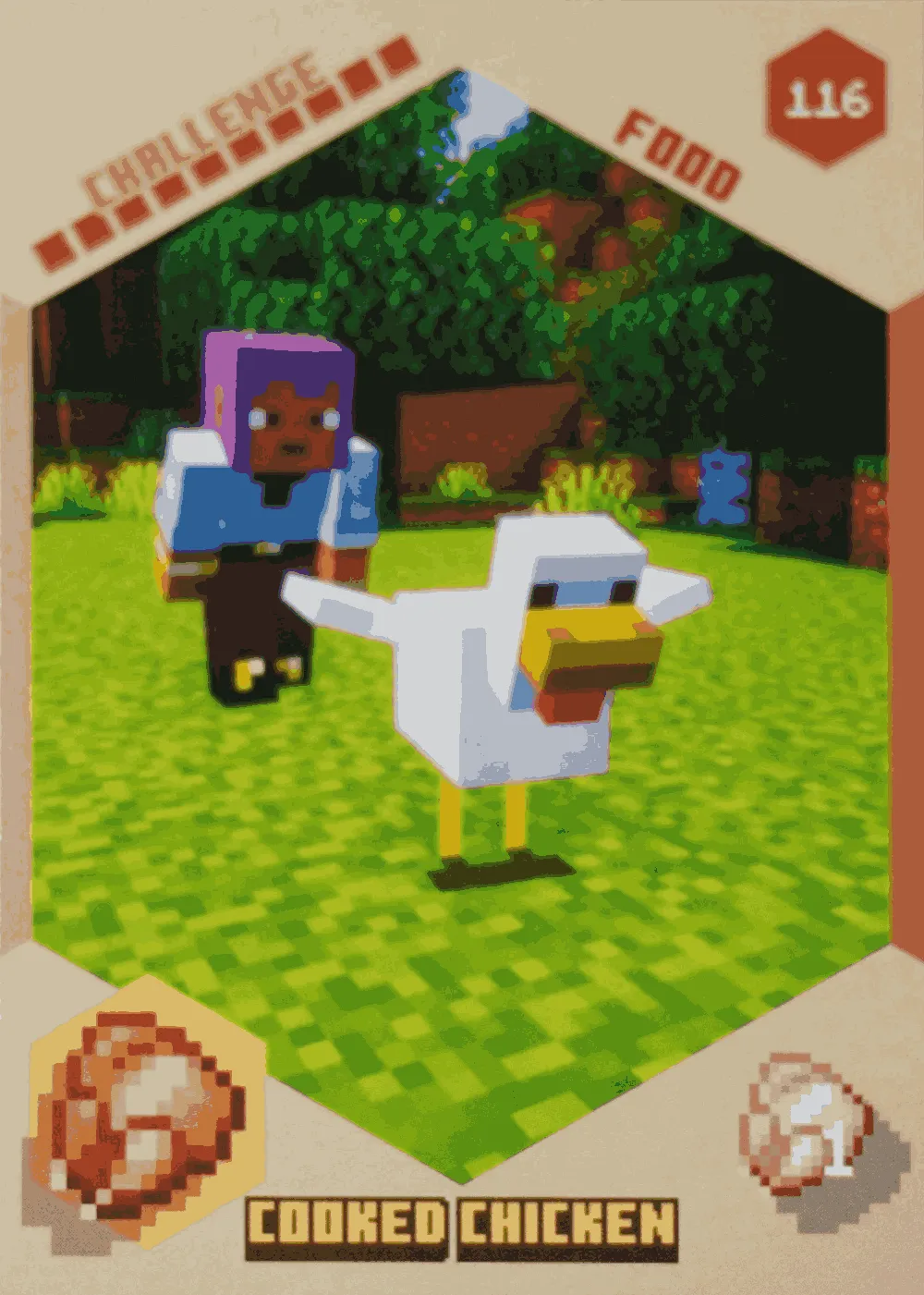 Cooked Chicken card front