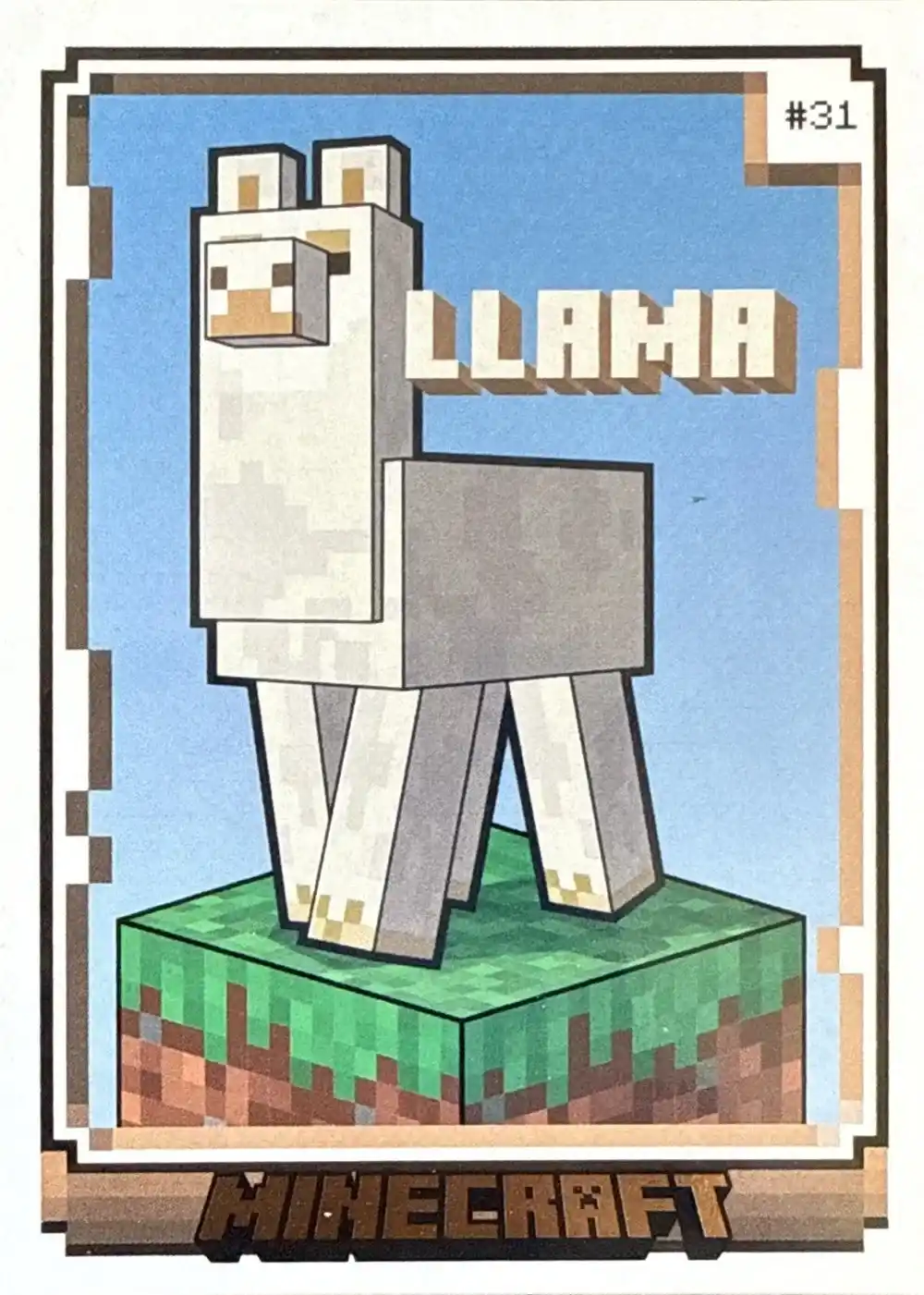 Llama card front