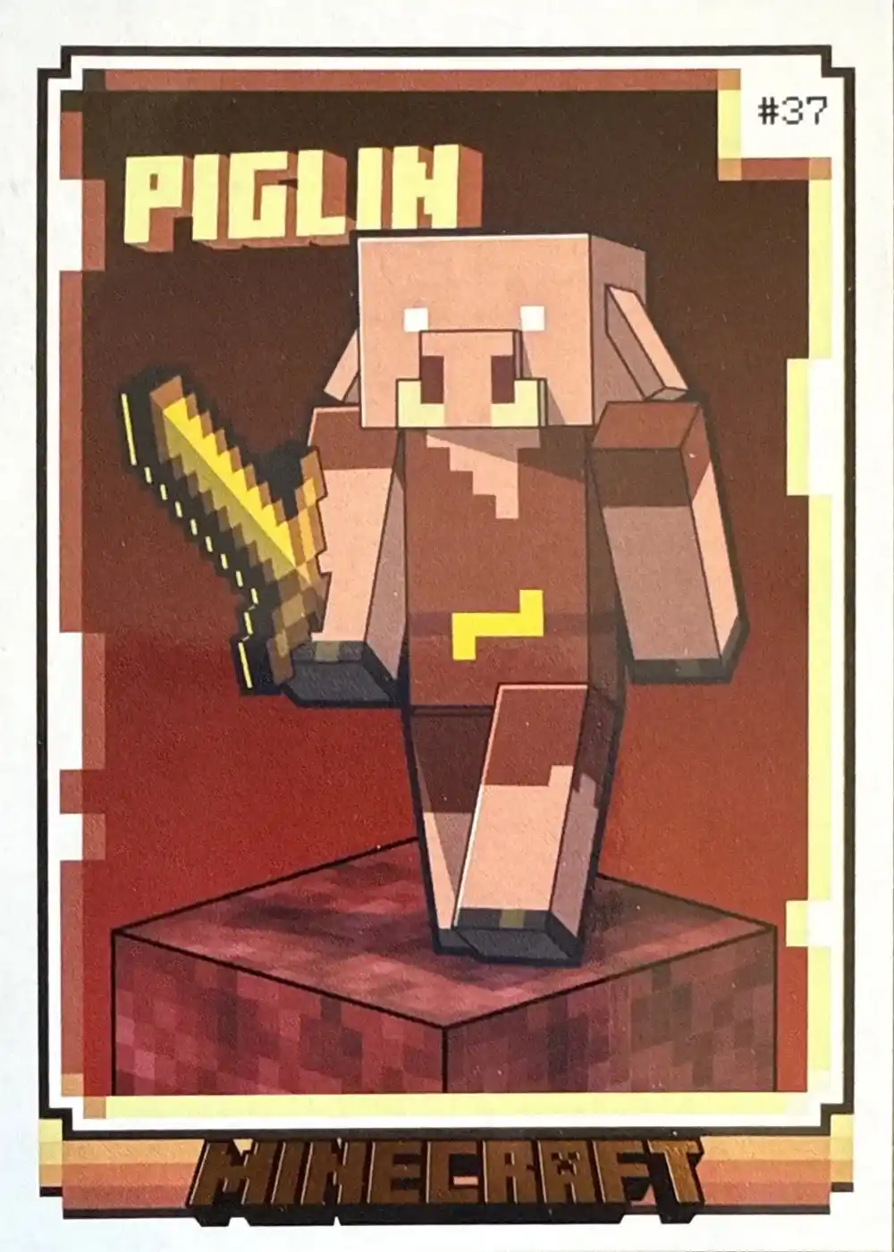 Piglin card front