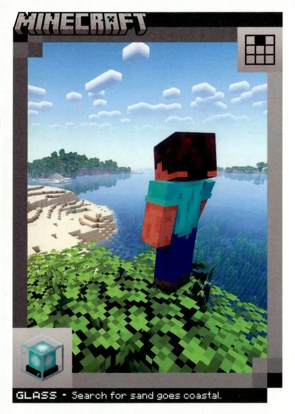 Glass card front