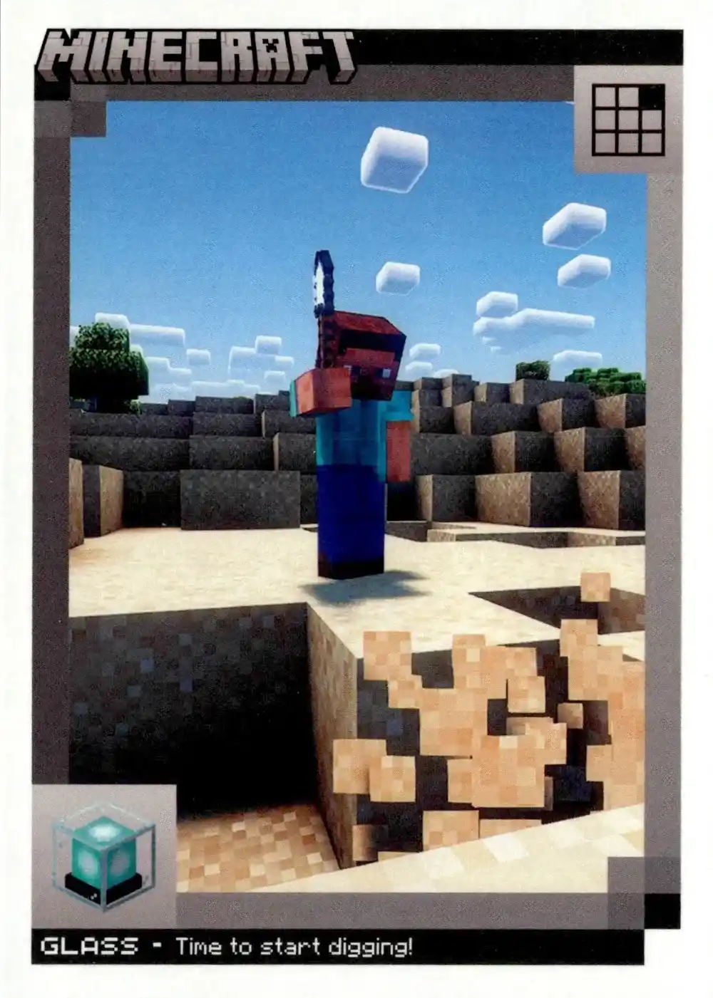 Glass card front