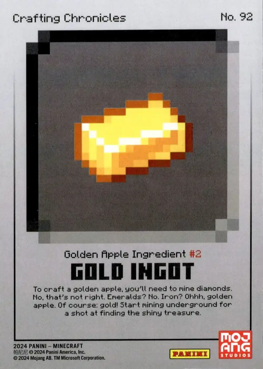 Gold Ingot (Base) card back
