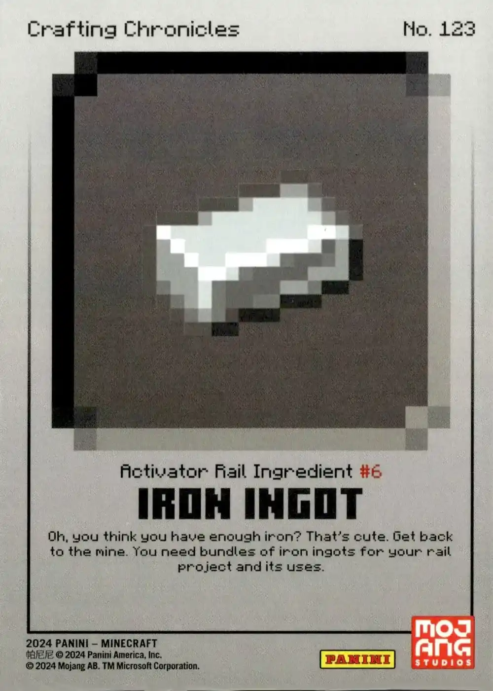 Iron Ingot (Base) card back