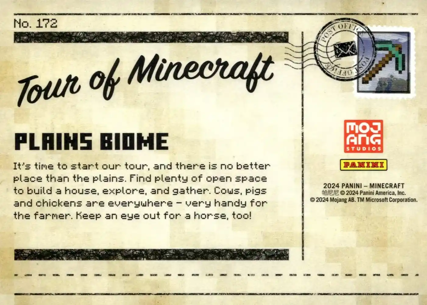 Greetings from the Plains Biome (Base) card back