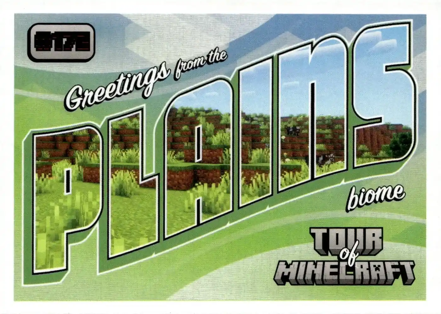 Greetings from the Plains Biome card front