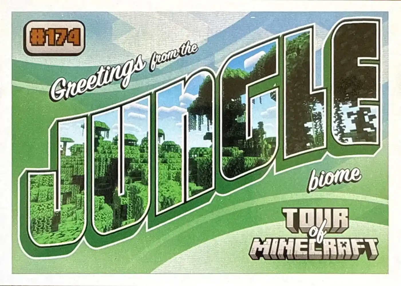 Greetings from the Jungle Biome card front