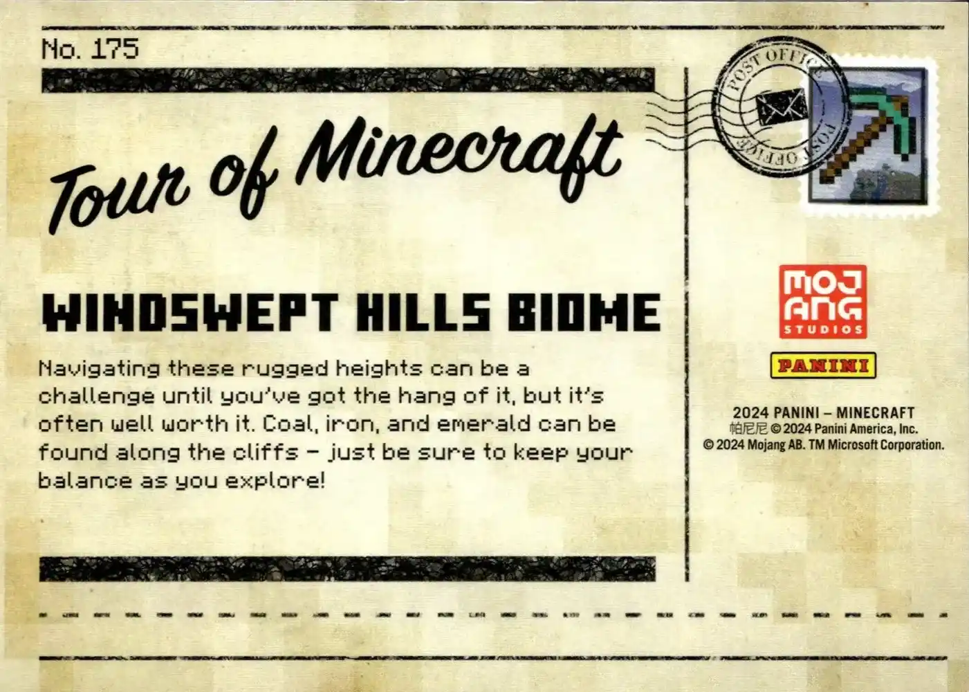 Greetings from the Windswept Hills Biome (Base) card back