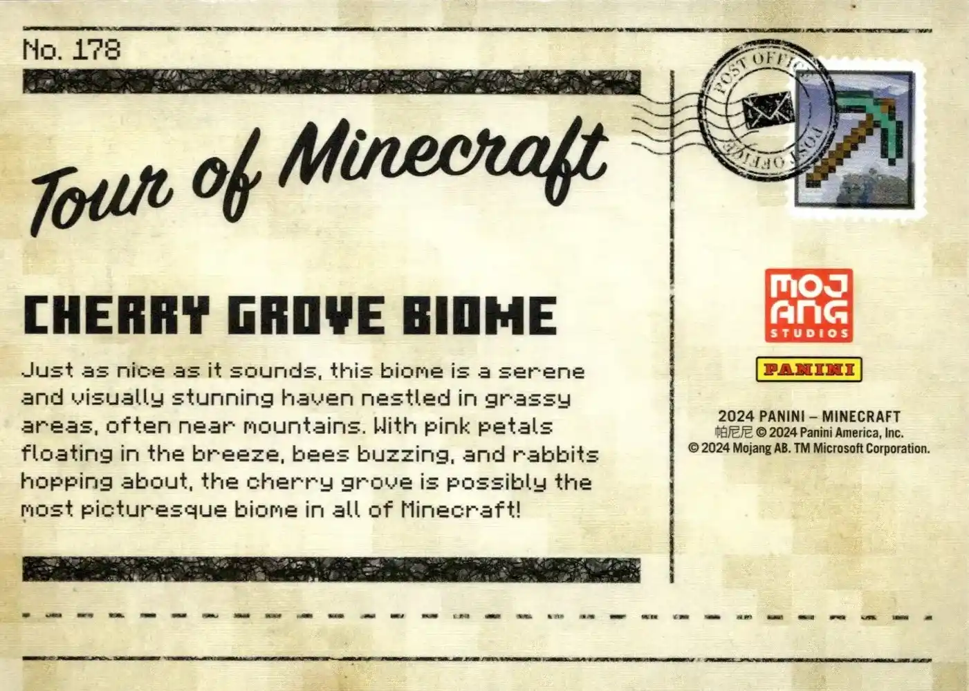 Greetings from the Cherry Grove Biome (Base) card back