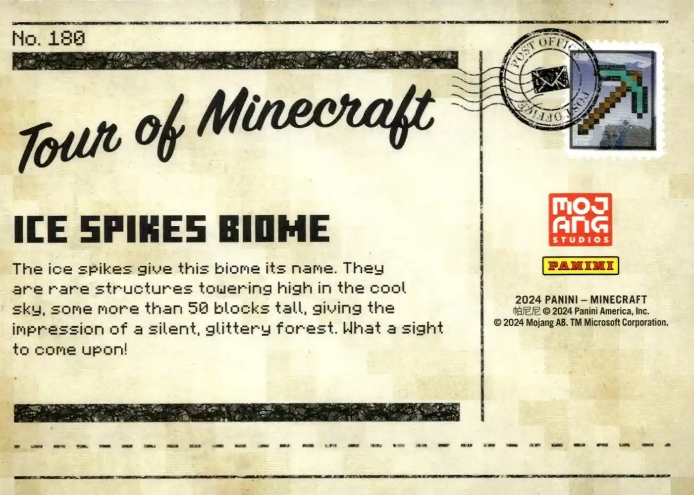 Greetings from the Ice Spikes Biome (Base) card back
