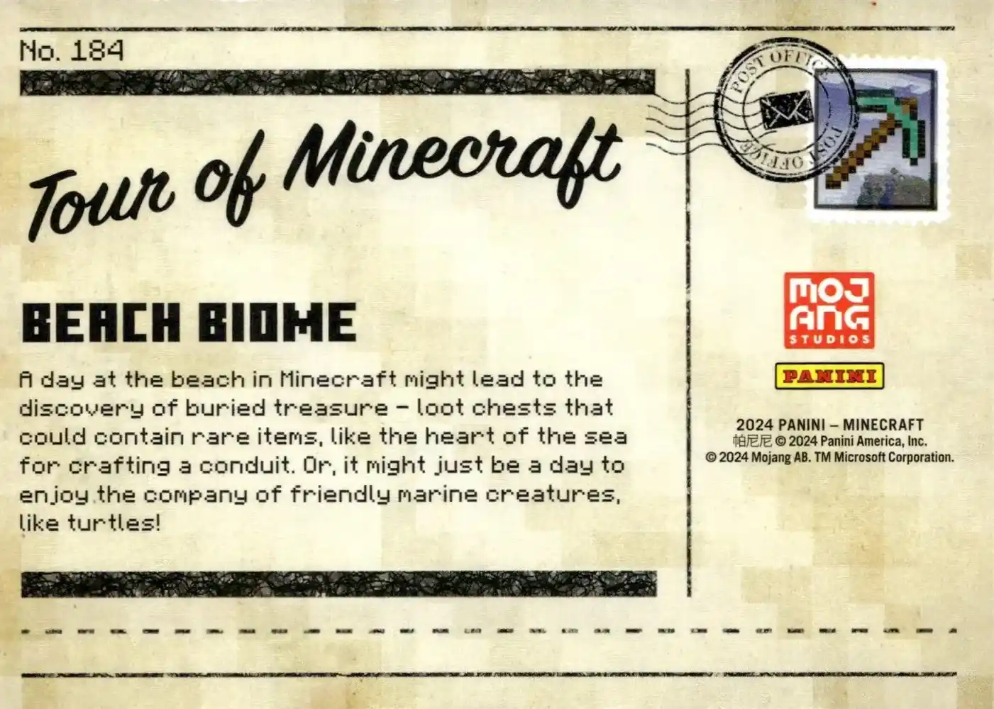Greetings from the Beach Biome (Base) card back
