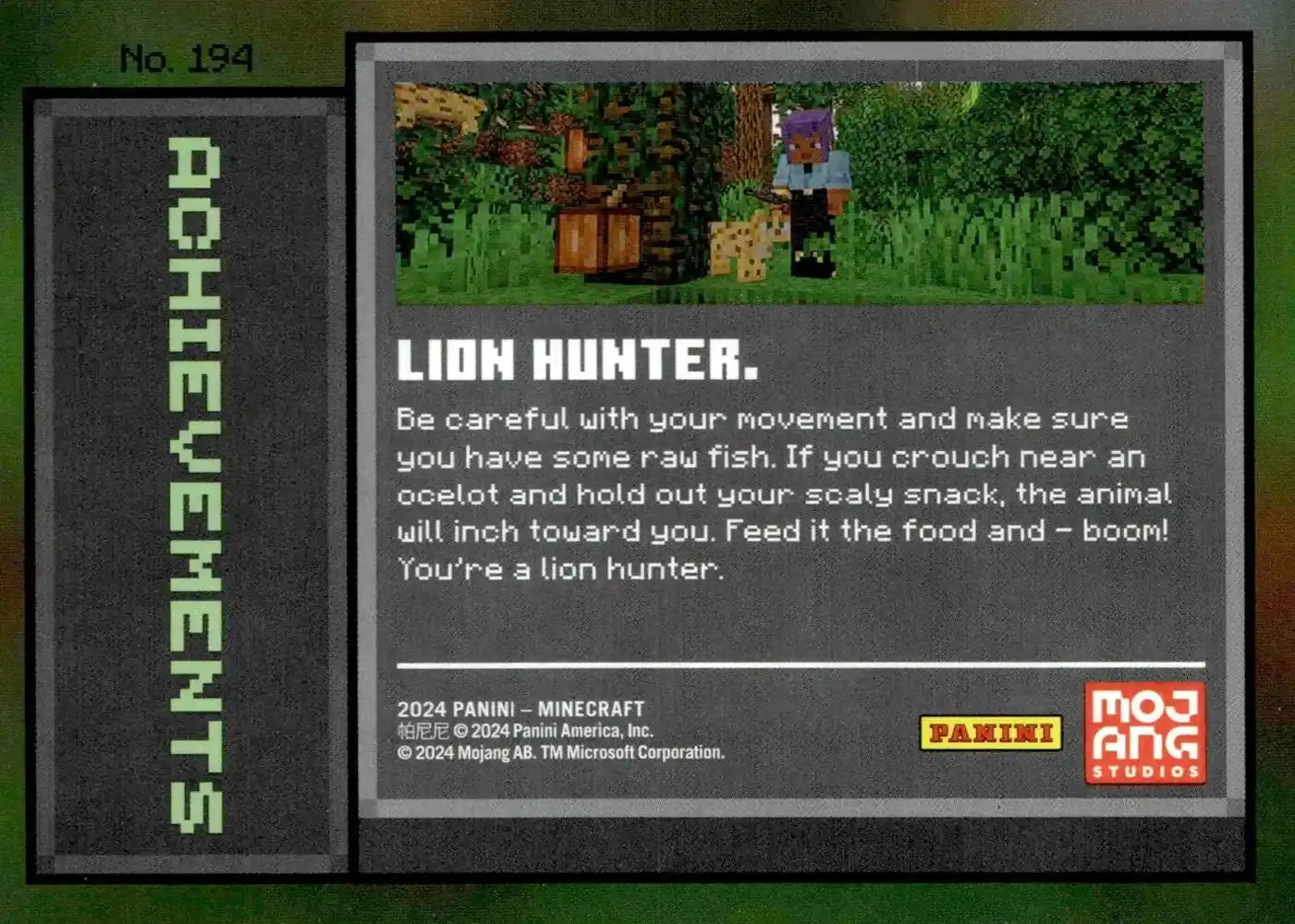 Lion Hunter (Base) card back