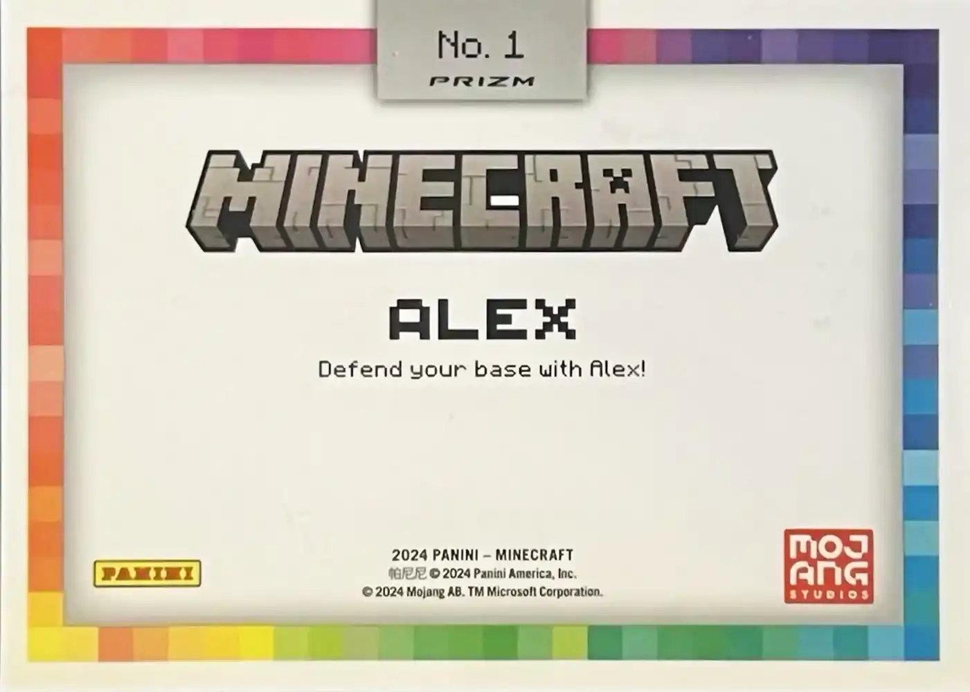 Alex (Color Blast) card back