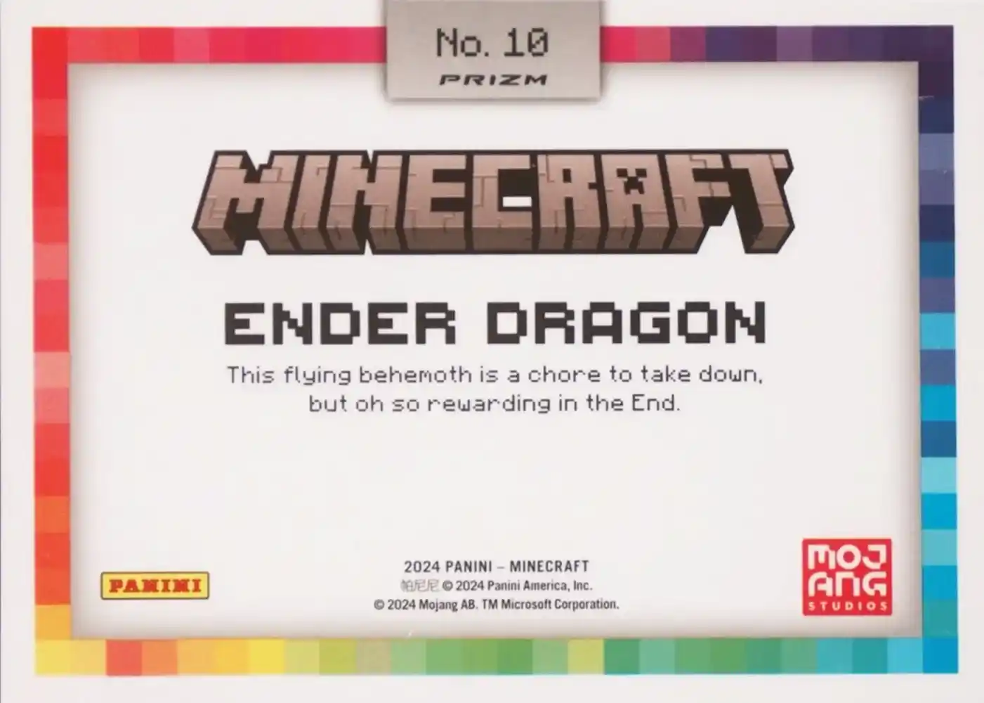 Ender Dragon (Color Blast) card back