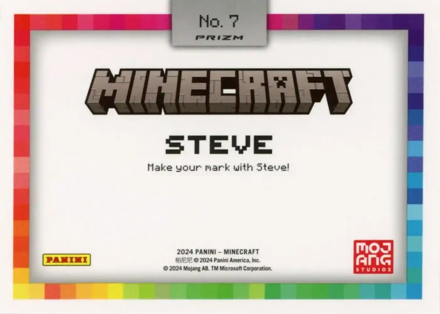 Steve (Color Blast) card back