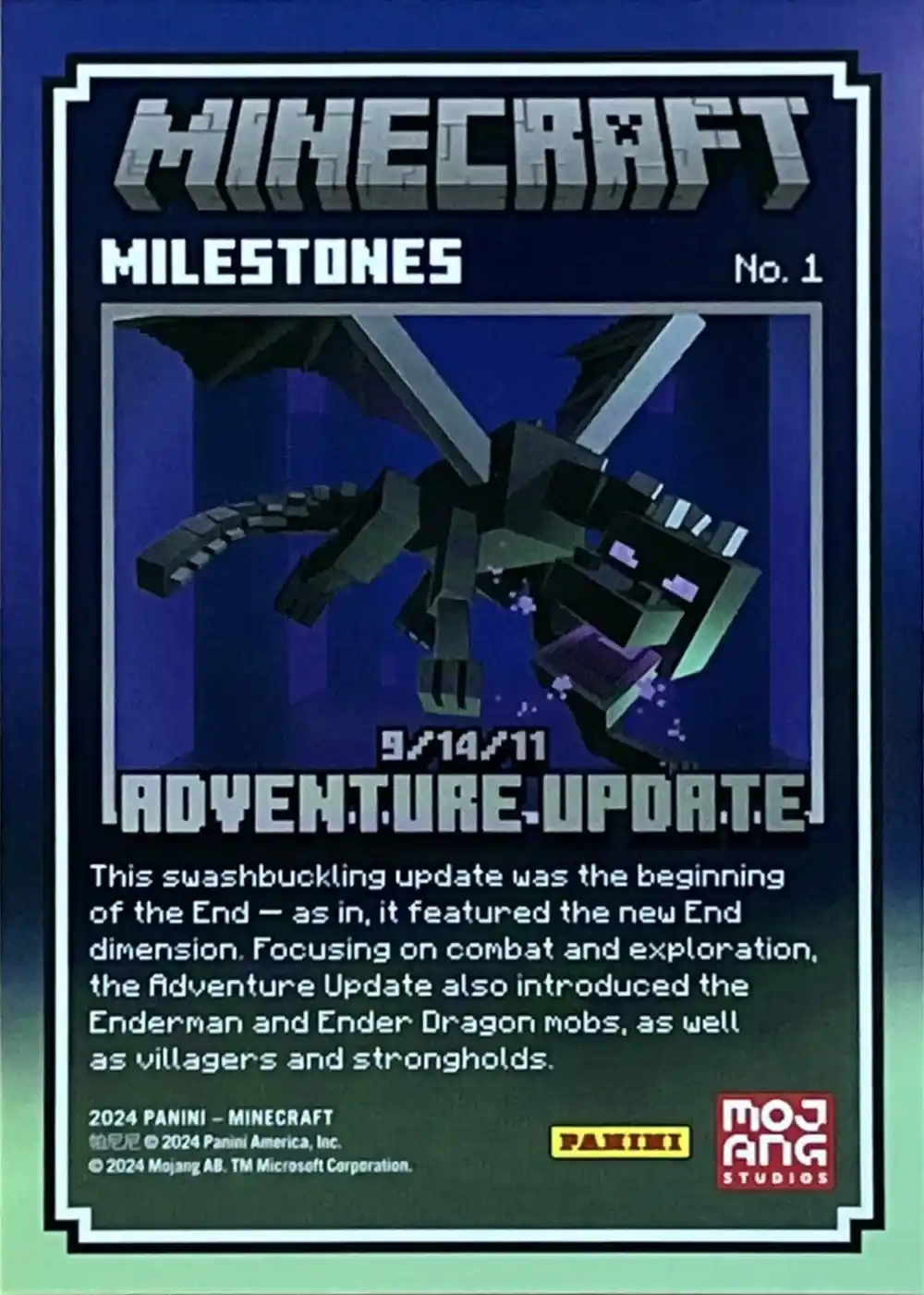 9/14/11 - Adventure Update (Milestone) card back