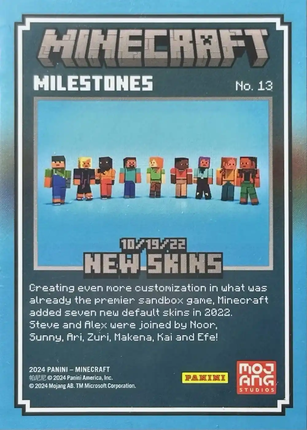 10/19/22 - New Skins (Milestone) card back