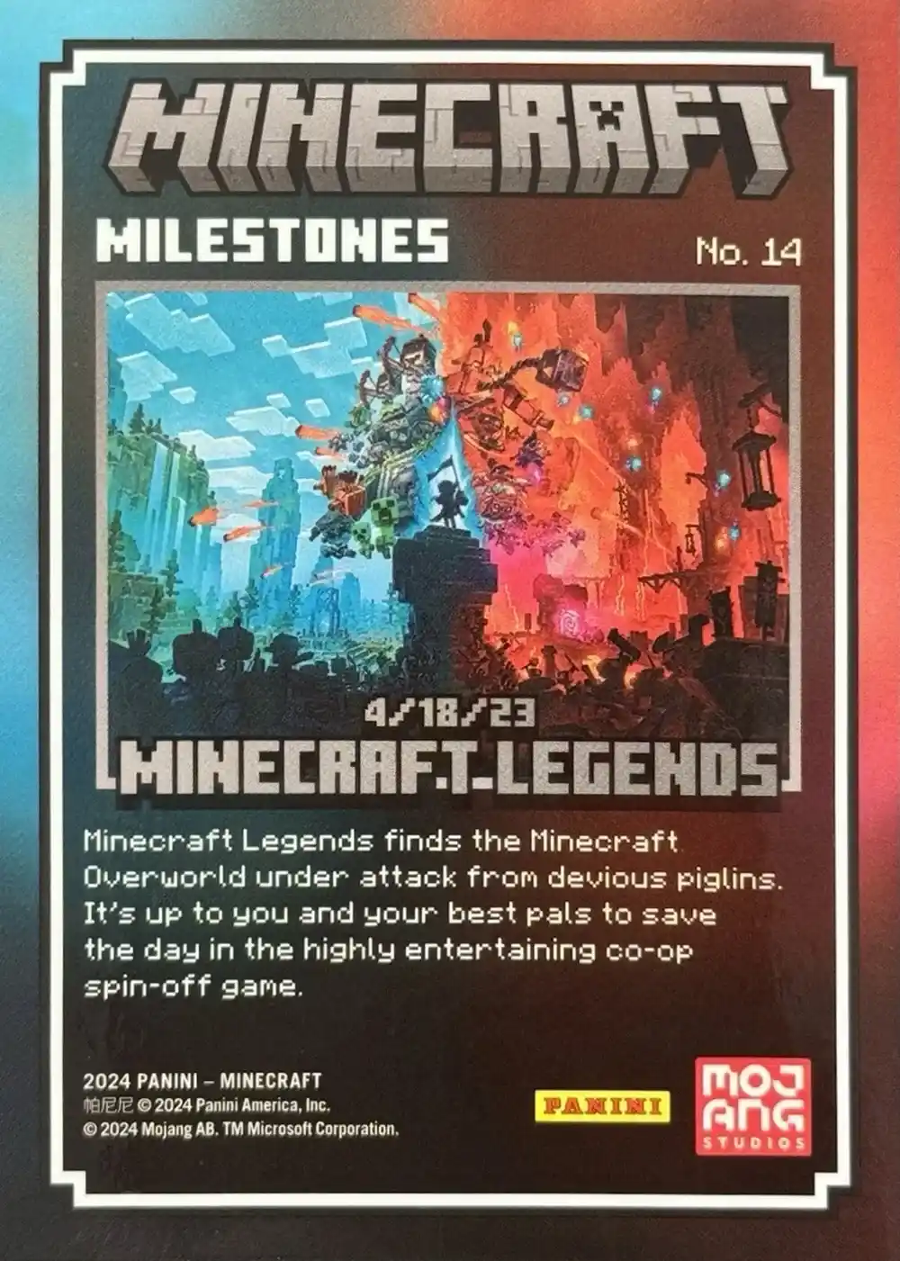 4/18/23 - Minecraft Legends (Milestone) card back