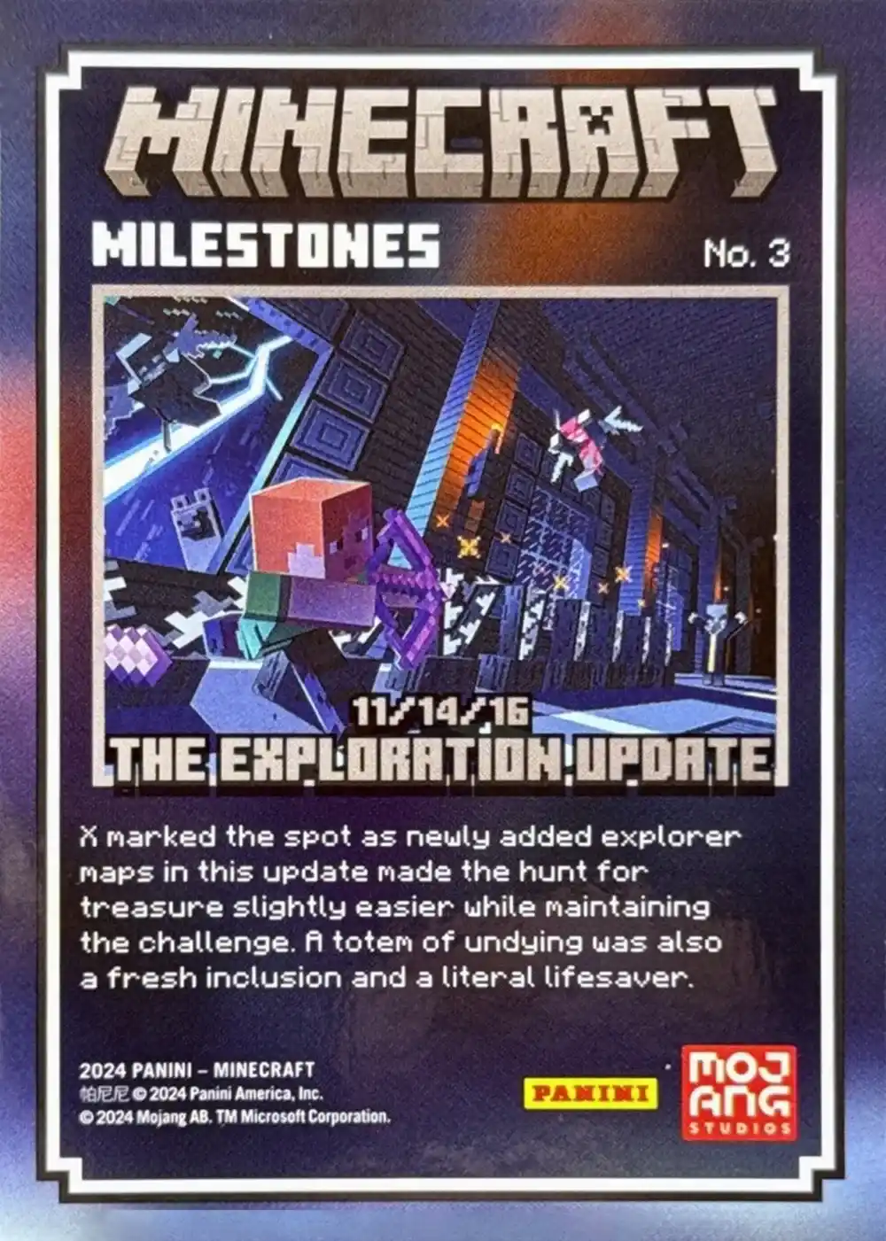 11/14/16 - The Exploration Update (Milestone) card back