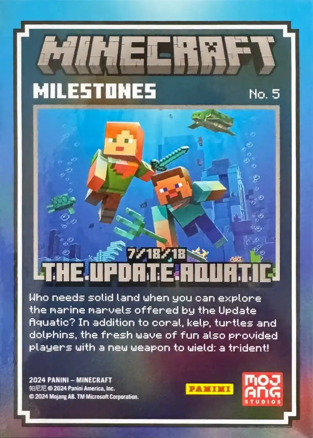 7/18/18 - The Update Aquatic (Milestone) card back