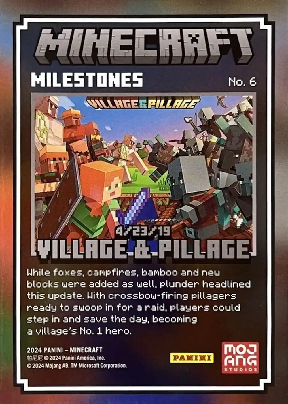 4/23/19 - Village & Pillage (Milestone) card back