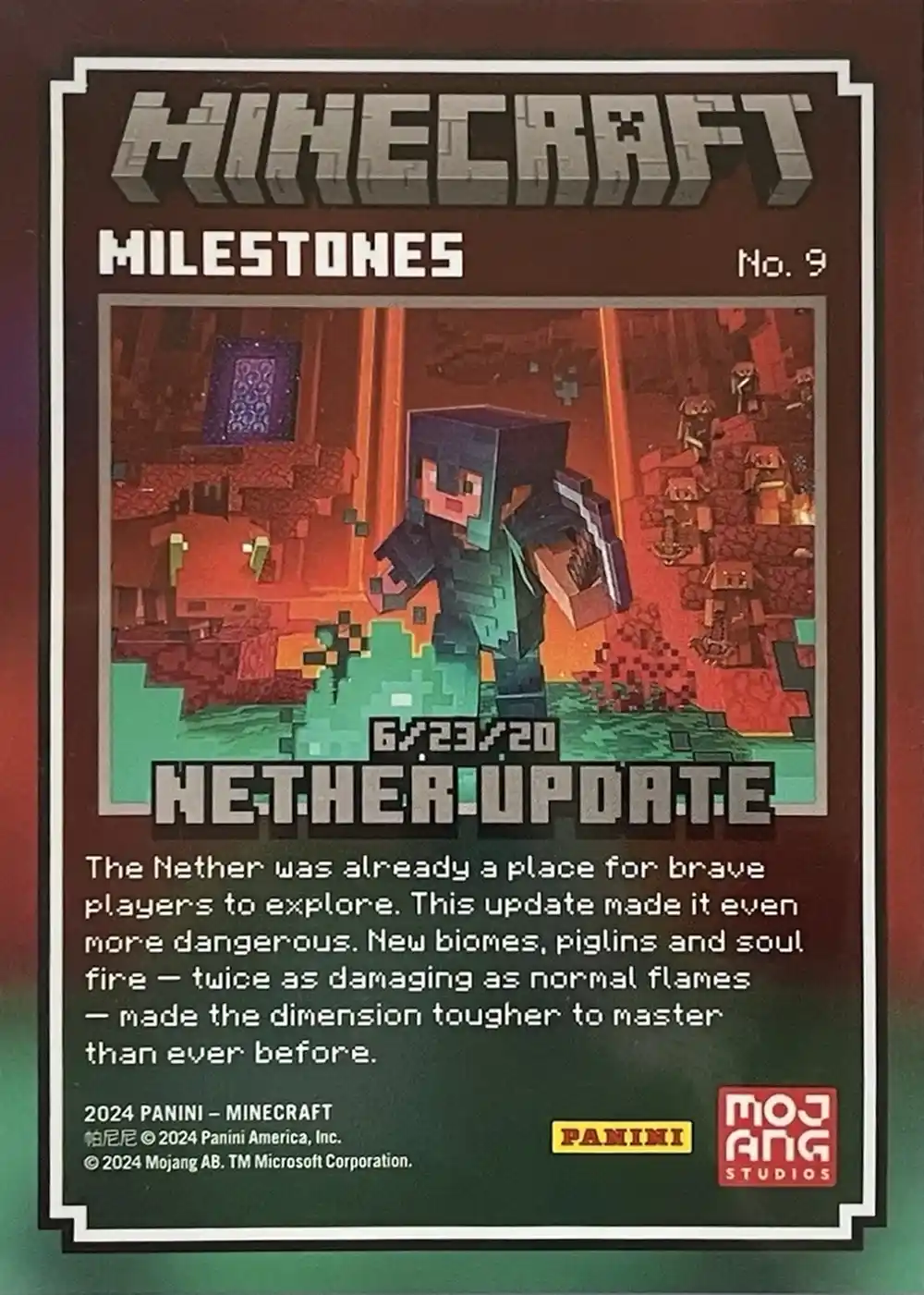 6/23/20 - Nether Update (Milestone) card back