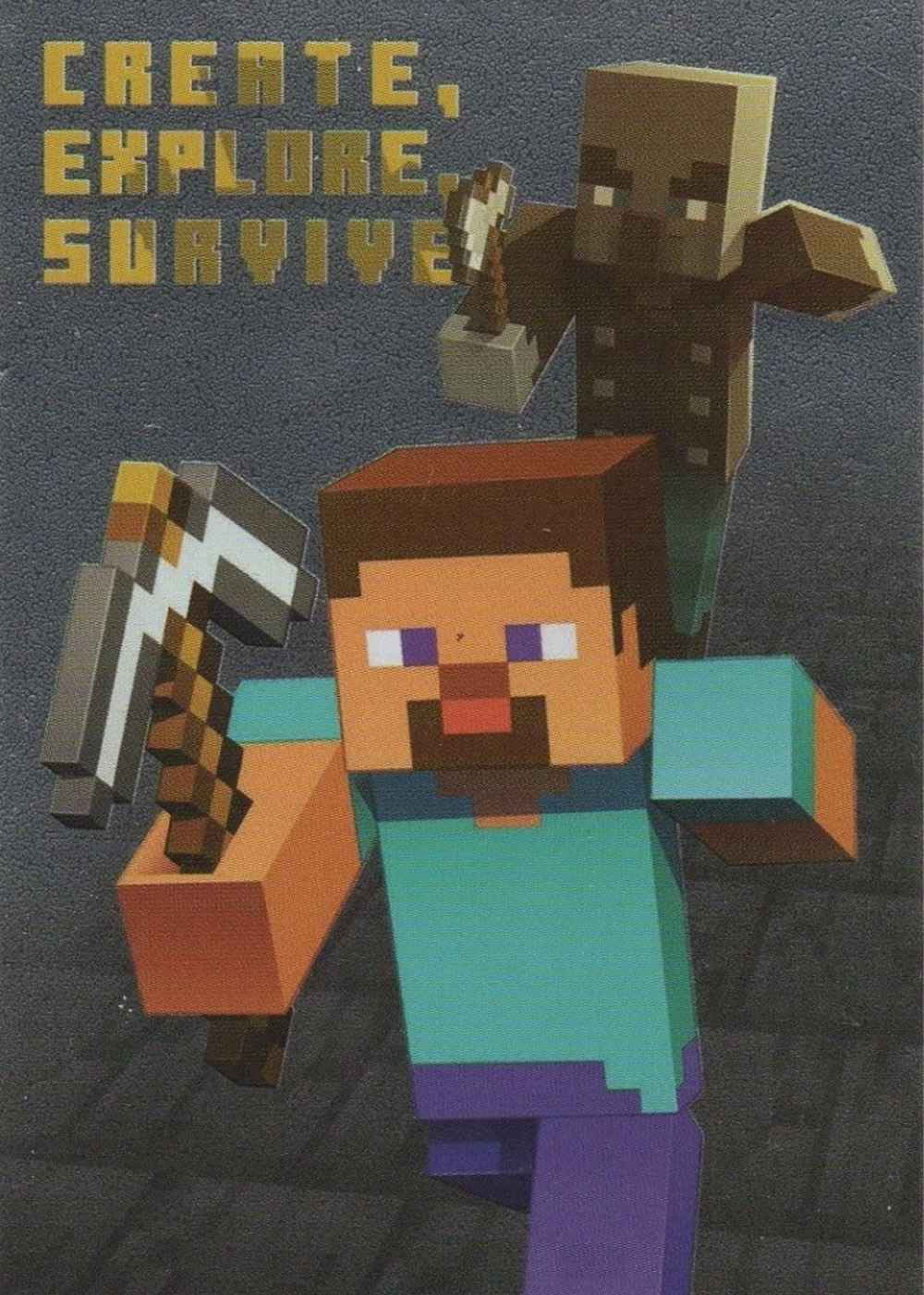 Create, Explore, Survice card front