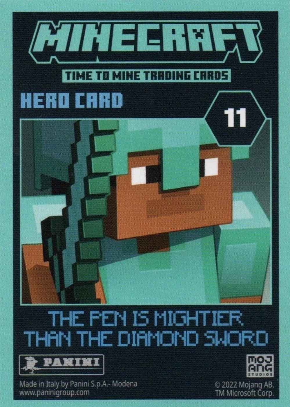 The pen is mightier than the diamond sword (Foil) card back