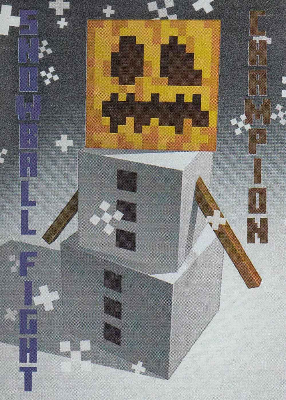 Snowball fight champion card front