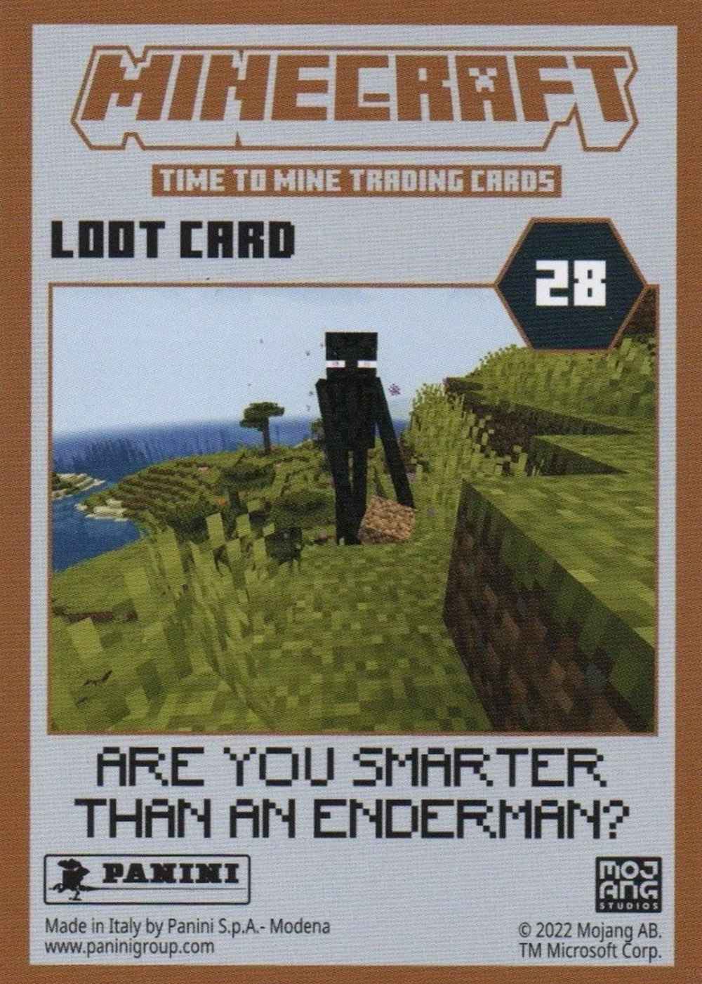 Are you smarter than an enderman (Foil) card back