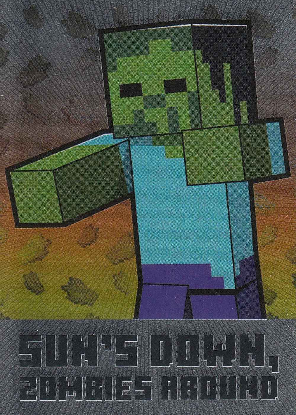Sun's down, zombies around card front