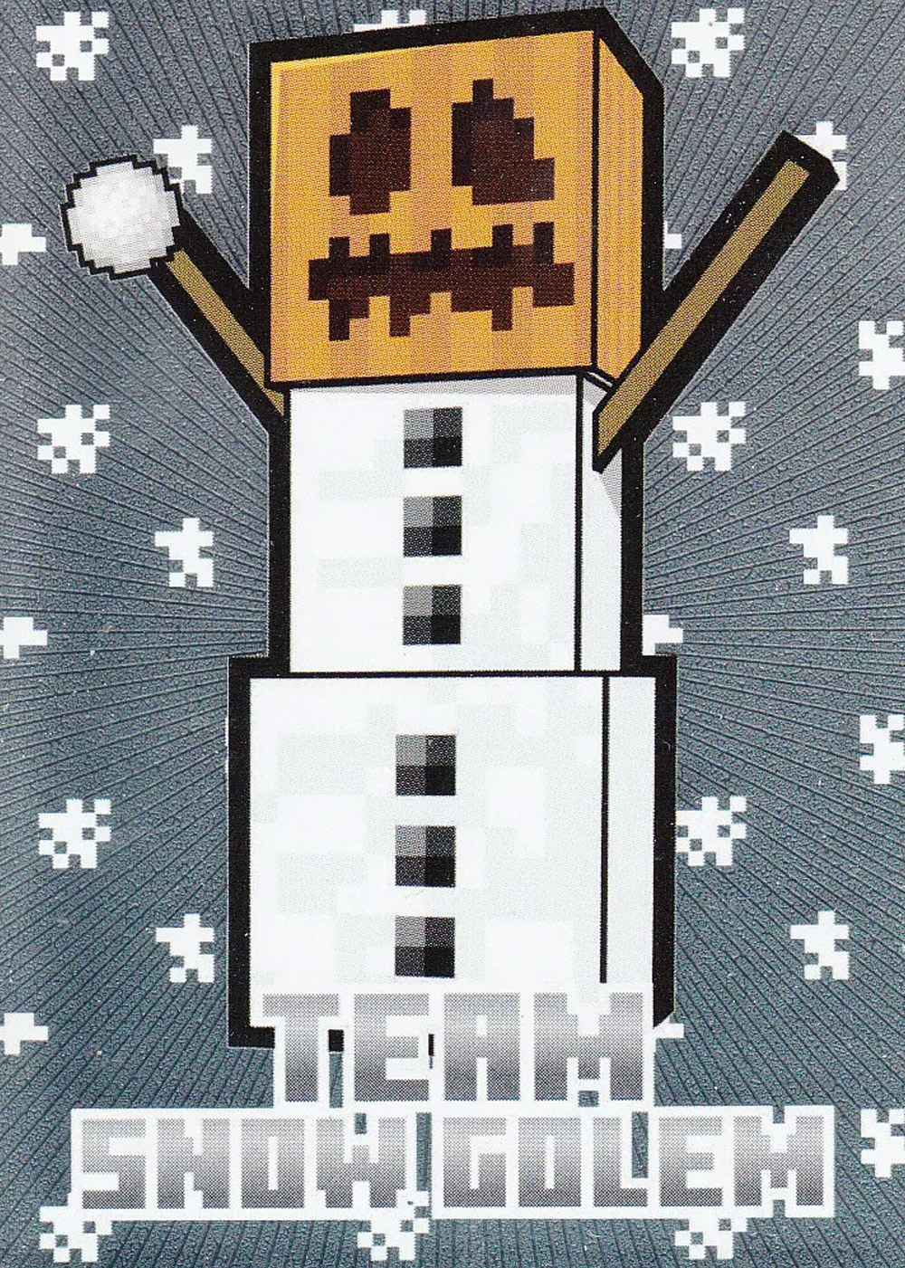 Team snow golem card front