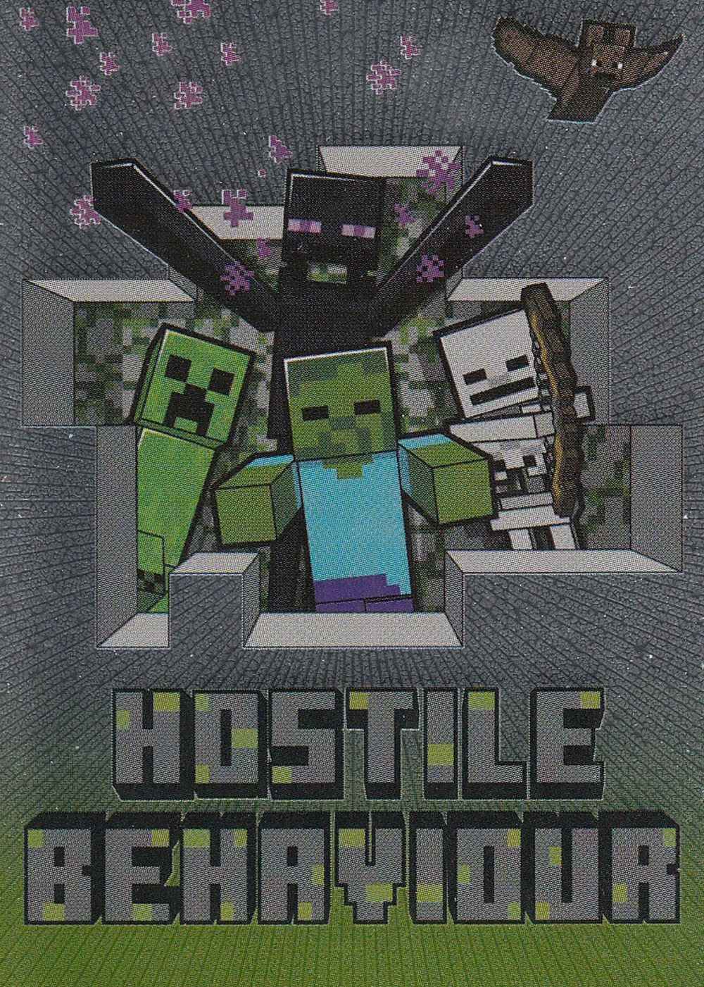 Hostile behaviour card front