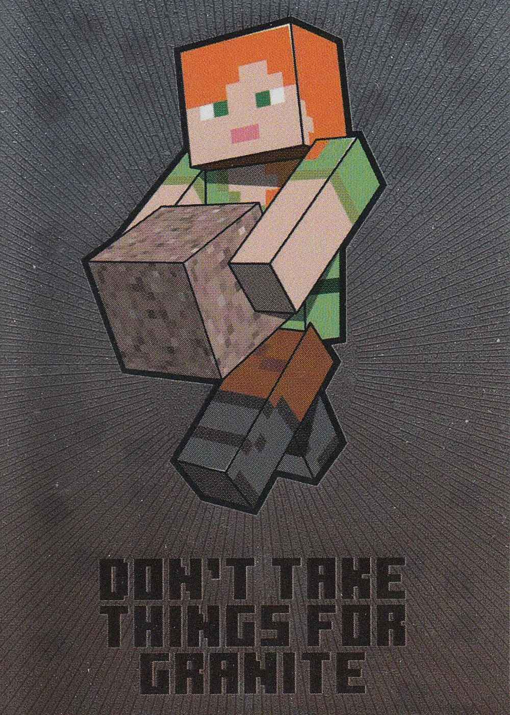 Don't take things for granite card front