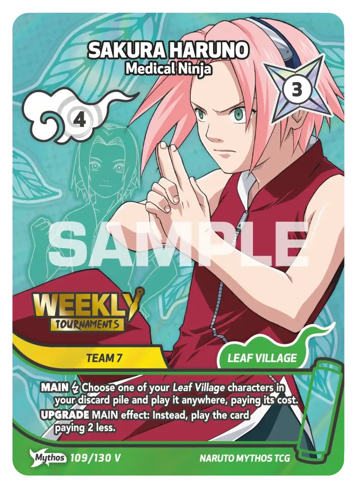 Sakura Haruno (Mythos, Weekly Tournaments) card front