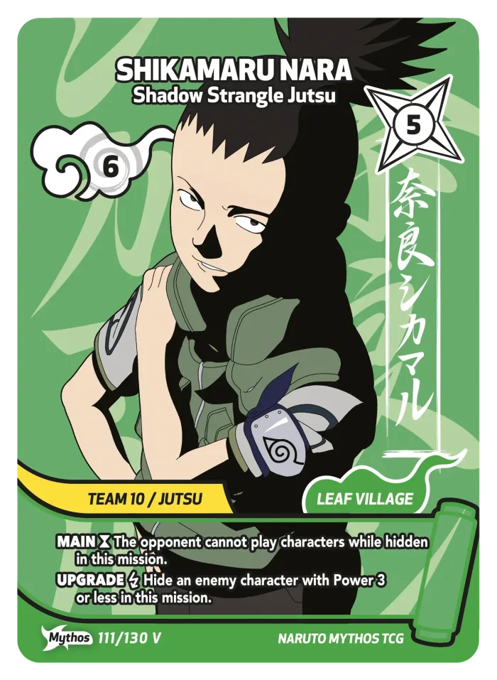 Shikamaru Nara (Mythos) card front