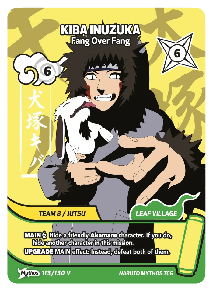 Kiba Inuzuka (Mythos) card front
