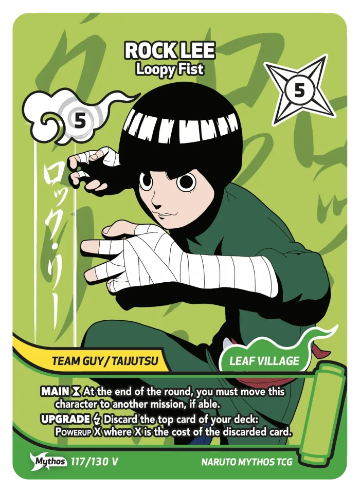 Rock Lee (Mythos) card front